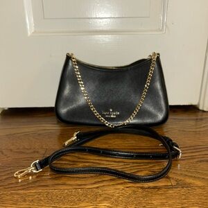 Kate Spade Black Chain Convertible Crossbody & Shoulder Bag
